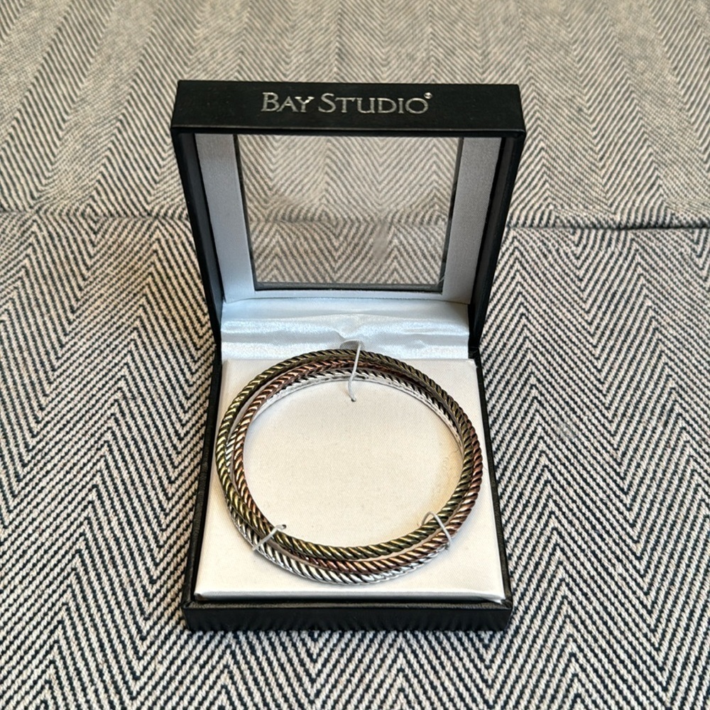 Bay studio three-piece bangle gift box